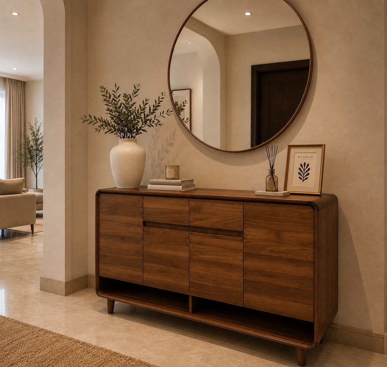 Minimalist Walnut Sideboard