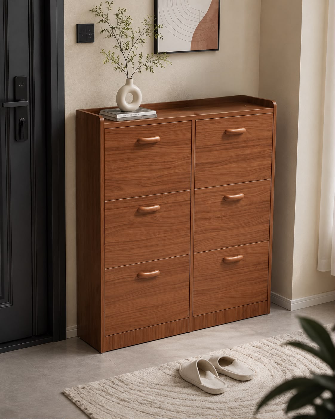 Modern Wooden Shoe Cabinet